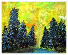Load image into Gallery viewer, TREMORS OF EXCITEMENT ☼ Spirited Life Painting {Art Print} Colorado spring painting by Virginia artist Dawn Richerson 16x20 framed'