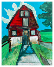 Load image into Gallery viewer, Mother of Liberty painting - Falling Creek Park barn - Bedford Virginia barn - Dawn Richerson - 16x20