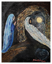 Load image into Gallery viewer, PRESENCE TO PASSAGE ☼ Faithscapes Magdalen Painting {Art Print} - Light of the World Cave Faith Painting by Artist Dawn Richerson 16x20
