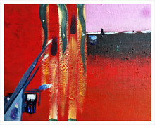 Load image into Gallery viewer, SONG OF HER SINKING ☼ Spirited Life Painting {Art Print} How depression feels painting by Virginia artist Dawn Richerson 16x20