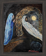 Load image into Gallery viewer, PRESENCE TO PASSAGE ☼ Faithscapes Magdalen Painting {Art Print} - Light of the World Cave Faith Painting by Artist Dawn Richerson 16x20 framed