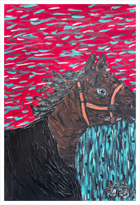 HORSE WITHOUT A RIDER ☼ Animal Kingdom {Art Print} 16x24