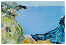 Load image into Gallery viewer, The Dragon's Tale Antrim Coast Painting - Ireland Painting of a dragon - Dawn Richerson 16x24