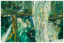Load image into Gallery viewer, Spirits Surrendered Soul of Ireland painting County Leitrim painting Glencar Waterfall 36x24