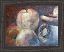 Load image into Gallery viewer, THREE APPLES STILL LIFE ☼ Spirited Life Painting {Art Print} by Virginia artist Dawn Richerson 11x14