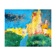 Load image into Gallery viewer, CASTLE ON A HILL ☼ Soul of England Painting {Art Print} Corfe Castle painting by Virginia artist Dawn Richerson 4x5
