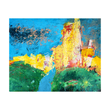 Load image into Gallery viewer, CASTLE ON A HILL ☼ Soul of England Painting {Art Print} Corfe Castle painting by Virginia artist Dawn Richerson 4x5