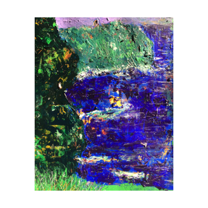 CONFETTI CLIFFS ☼ Soul of Ireland Painting {Art Print} Cliffs of Moher painting by Virginia artist Dawn Richerson 4x5