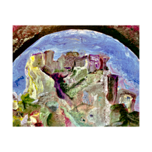Load image into Gallery viewer, Last Look Back - Peyrepreteuse painting castle South of France Cathar castle