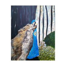 Load image into Gallery viewer, NORTH WOODS ☼ Heart of America & Animal Kingdom Wolf Painting {Art Print}