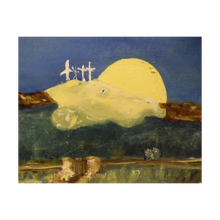 Load image into Gallery viewer, SKULL MOON OVER ARIGNA ☼ Soul of Ireland Painting 4x5 moon painting