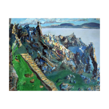 Load image into Gallery viewer, STAIRWAY TO SURRENDER ☼ Soul of Ireland Painting {Art Print} Skellig Michael painting Irish monastic site County Kerry painting by Virginia artist Dawn Richerson 4x5
