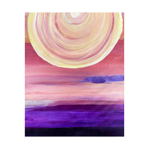 Sunrise painting Dawn Richerson 4x5