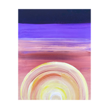 Load image into Gallery viewer, SUNSET Watch the Sun Go Down Again ☼ True Direction {Art Print} 4x5Sunset painting Dawn Richerson 4x5