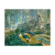 Load image into Gallery viewer, THIS MEMORY ALIVE IN ME ☼ Soul of Ireland Painting Glenade Lake mythical Ireland painting Dawn Richerson 4x5