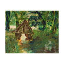 Load image into Gallery viewer, WHERE FAIRIES GATHER ☼ Soul of Ireland Painting {Art Print} Lough Rynn Castle in County Leitrim, Ireland fairies painting by Virginia artist Dawn Richerson 4x5