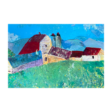 Load image into Gallery viewer, A Generous Welcome - Natural Persuasion Blue Ridge Parkway painting - barn painting - 4x6

