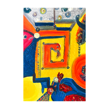 Load image into Gallery viewer, Serpent King painting symbolic Spirited Life animal painting transformation 4x6