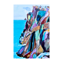 Load image into Gallery viewer, THE CLIMB ☼ Soul of Ireland Painting Ring of Kerry painting Skellig Michael painting Dawn Richerson Art 4x6