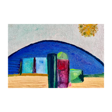 Load image into Gallery viewer, Emergence Dreams for a New World acrylic painting abstract leaning faith painting - the sacred feminine emerges - 4x6