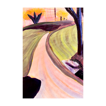 Load image into Gallery viewer, THE LIGHT OF LIBERTY: Where Angels Fear to Tread Falling Creek Park painting Bedford Virginia painting Dawn Richerson 4x6