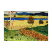 Load image into Gallery viewer, Lough Gara Fields of Gold County Sligo painting Soul of Ireland collection Dawn Richerson 4x5