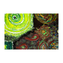 Load image into Gallery viewer, Spirals in the Sky abstract nature painting Dawn Richerson Spirited Life sky painting 4x6