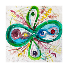 Load image into Gallery viewer, Integration Cloverleaf Symbol Dawn Richerson art 5x5