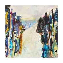 Load image into Gallery viewer, Into the Land of Giants - Antrim Coast Northern Ireland - Giant's Causeway painting Dawn Richerson 5x5