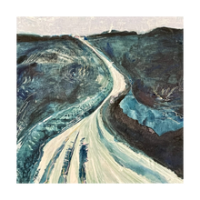 Load image into Gallery viewer, Lonely Highway - County Donegal Ireland Painting by Dawn Richerson 5x5