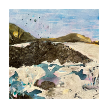 Load image into Gallery viewer, Scales and the Savage Sea Giant's Causeway Irish seascape painting 5x5