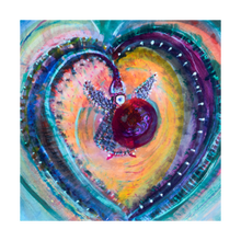 Load image into Gallery viewer, Protector Angel - warrior angel inner child painting Dawn Richerson 5x5
