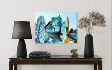 Load image into Gallery viewer, At Ballindoon Abbey Painting - Ireland Painting by Dawn Richerson in Situ Living Room Table