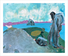 Load image into Gallery viewer, Balancing Skellig Michael Ireland painting by Dawn Richerson 8x10