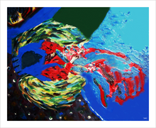 Load image into Gallery viewer, Bleeding Angel Spirited Life Ordinary Angel painting Dawn Richerson 8x10