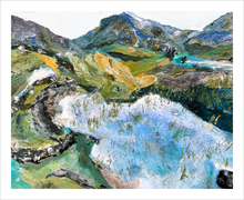 Load image into Gallery viewer, Buffalo Spirit - Dingle Peninsula lake painting - Ireland painting by Dawn Richerson 8x10
