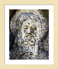 Load image into Gallery viewer, Age to Age - Jesus Stone Cemetery Sculpture Photograph Dawn Richerson 8x10 framed  Ireland cemetery photo Jesus Christ