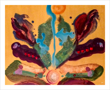 Load image into Gallery viewer, How He Held Her Dream abstract painting Dawn Richerson 8x10