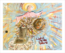 Load image into Gallery viewer, Light of the World faith painting Christian art Dawn Richerson 8x10