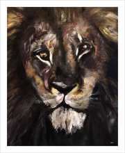 Load image into Gallery viewer, RETURN OF THE GOLDEN SON ☼ Spirited Life Lion Painting {Art Print} lion painting by Virginia artist Dawn Richerson 8x10