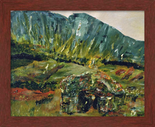 Load image into Gallery viewer, ROCK OF AGES ☼ Soul of Ireland Painting {Art Print} Gleniff Horseshoe Dolman painting County Sligo by Virginia artist Dawn Richerson 8x10 framed