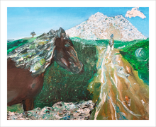 Load image into Gallery viewer, The Return Knocknarae Painting County Sligo Ireland Painting by Dawn Richerson - Queen Maeve painting - 8x10