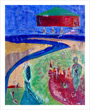 Load image into Gallery viewer, THE THREEFOLD TRUTH & THEIR UNFINISHED TRIBUTE ☼ Spirited Life Painting {Art Print} 8x10 tribute painting by Virginia artist Dawn Richerson 8x10