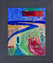 Load image into Gallery viewer, THE THREEFOLD TRUTH & THEIR UNFINISHED TRIBUTE ☼ Spirited Life Painting {Art Print} 8x10 tribute painting by Virginia artist Dawn Richerson 8x10 framed