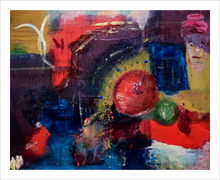 Load image into Gallery viewer, WHAT HAPPENED ON THEIR WAY TO LOVE ☼ Spirited Life Painting {Art Print} painting journey to love by Virginia artist Dawn Richerson 8x10
