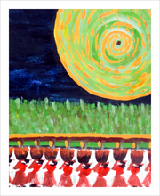Load image into Gallery viewer, African Folktale Reimagined Spirited Life painting Dawn Richerson 8x10