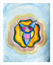 Load image into Gallery viewer, PROMISE These Three Remain ☼ Curvature & Creation Watercolor {Art Print} 8x10