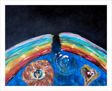 Load image into Gallery viewer, BROKEN RAINBOW ☼ Dreams for a New World {Art Print} Dawn Richerson new earth painting 8x10
