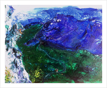 Load image into Gallery viewer, DOWN FROM THE MOUNTAIN ☼ Magdalen Painting {Art Print} Faithscapes painting from Virginia artist Dawn Richerson South of France 8x10