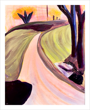 Load image into Gallery viewer, THE LIGHT OF LIBERTY: Where Angels Fear to Tread Falling Creek Park painting Bedford Virginia painting Dawn Richerson 8x10